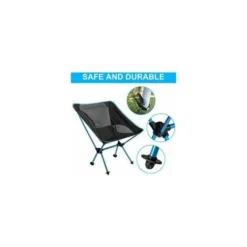 Chaise De Camping Ultra-légère Chaise De Pêche Chaise Pliante Chaise Portable Compacte Avec Sac De Transport Pour Activités De Plein Air, Camping, Barbecue, Pique-nique, Plage, Randonnée