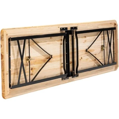 Table De Brasserie Pliante En Bois 180 Cm Table Brasserie Pliante – Image 3