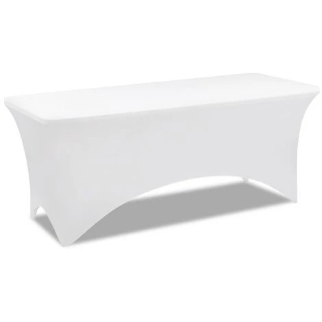 Housse Blanche Pour Table Pliante 180 CM