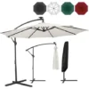 AREBOS Parasol De Terrasse/Jardin Parasol/Suspendu Avec éclairage / 40 LED Ø3m Créme