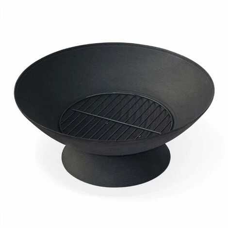 Braséro Bois Ø56cm - Lavo Noir - Chauffage Extérieur En Fonte. Feu De Bois. Brasier – Image 3