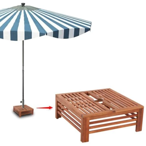 Couverture De Support De Parasol En Bois VidaXL – Image 5