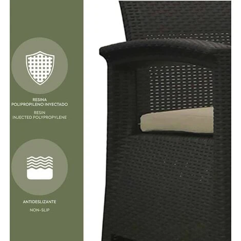 Salon De Jardin Chillvert Perugia En Résine 2 Canapés + Table Marron – Image 5