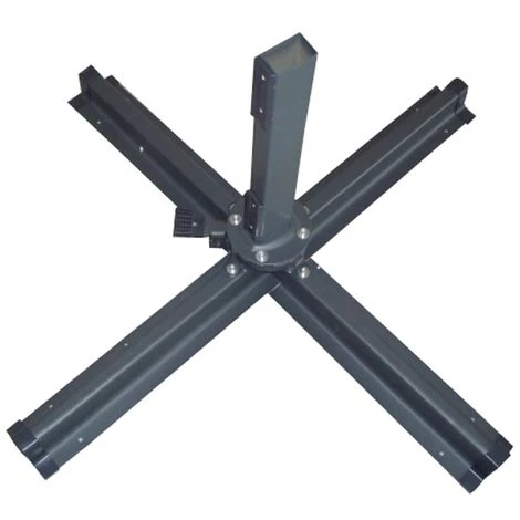 Parasol Déporté Carré De 3x3m Rotatif à 360° Chocolat PALATINO – Image 4