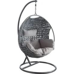 Fauteuil Oeuf En Polyrésine Sur Pied Camélia