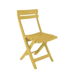 Grosfillex CHAISE MIAMI PLIANTE 42X50X80 Coloris Jaune Indien