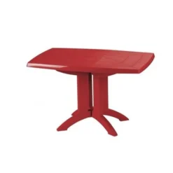 Grosfillex TABLE VEGA 118x77x72 Cm Coloris Rouge Bossa Nova
