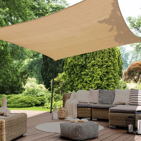 Voile D'ombrage Rectangulaire 3x4 M Sable – Image 5