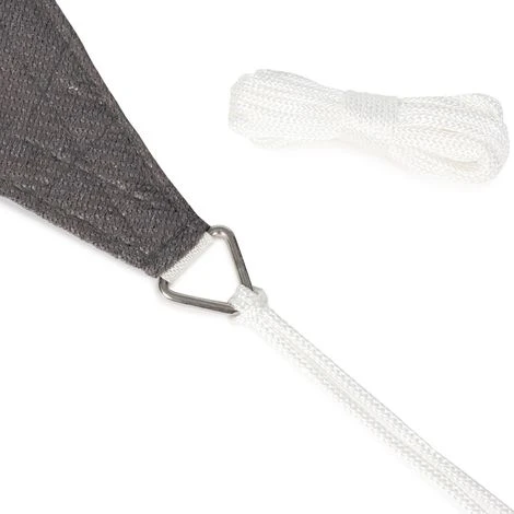 Voile D'ombrage Rectangulaire 4x6 M Gris – Image 4