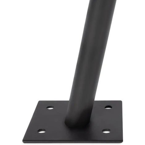 Mât De Fixation Pour Voile D'ombrage H. 220 CM Poteau Et Base Acier – Image 3