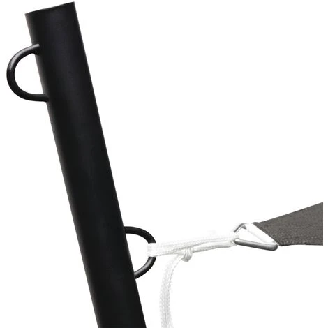 Mât De Fixation Pour Voile D'ombrage H. 220 CM Poteau Et Base Acier – Image 4