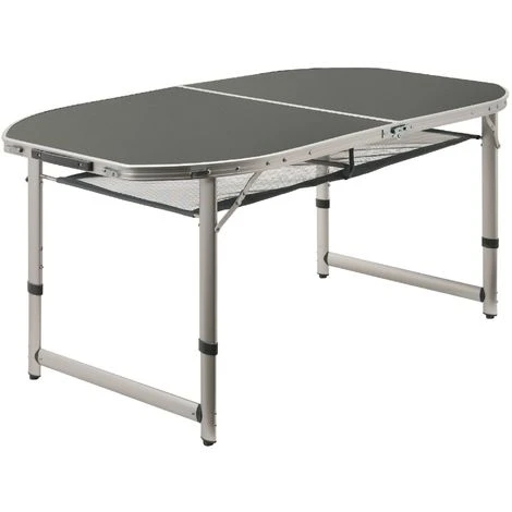 CampFeuer Table De Camping En Aluminium Pour 6 Personnes 150 X 80 Cm Pliable, Rabattable Et Réglable En Hauteur