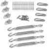 Kit Inox Fixation Voile D'ombrage 4 Points De Fixation