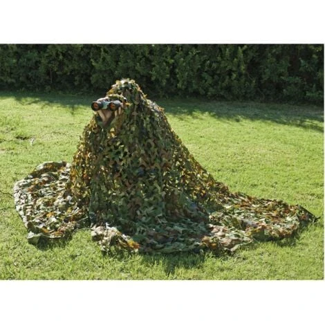 Toile D'ombrage Ajourée Camouflage Werkapro 2 X 3 Mètres 6m2 – Image 4