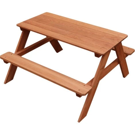 Sunny Dave Table Pique Nique En Bois Table Enfant Pour Le Jardin – Image 3