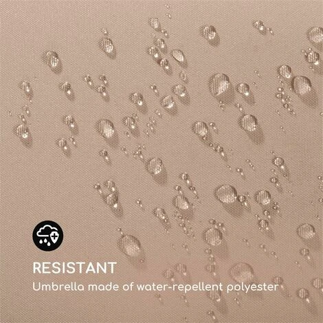 Flex-Shade L Parasol 130 X 180 Cm Polyester UV 50 Taupe – Image 3