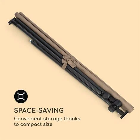 Flex-Shade L Parasol 130 X 180 Cm Polyester UV 50 Taupe – Image 5