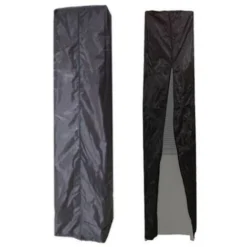 Housse Parasol Chauffant Pyramide Protection étanche Polyester ZIP Intégral 227x46cm Bas 56cm