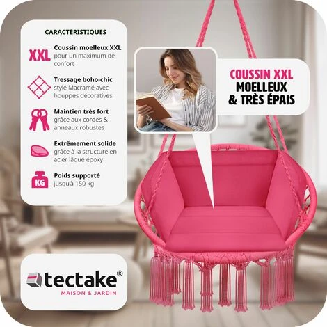 Fauteuil Suspendu GRAZIA - Hamac Chaise, Hamac Suspendu, Chaise Suspendue – Image 2