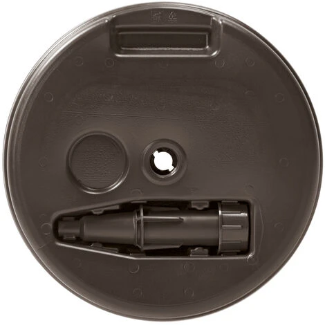 Pied De Parasol, Support Parasol, Maintien, Polyrotin 39x39x13cm Forme/couleur Anguleux Anthracite – Image 3