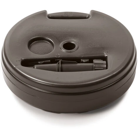 Pied De Parasol, Support Parasol, Maintien, Polyrotin 39x39x13cm Forme/couleur Anguleux Anthracite – Image 4