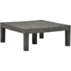 Table De Jardin Anthracite 78x78x31 Cm Plastique VidaXL