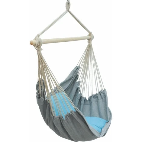 Chaise Suspendue Avec 2 Coussins Réversibles Balançoire D'extérieur Pour Balcon – Image 3