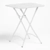 Table De Jardin Pliante Carrée En Acier (60x60 Cm) Janti SKLUM Blanc