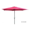 Parasol Rond 3 M Fuchsia Aluminium Et Polyester Ouverture Avec Manivelle - Mobilier De Jardin - Parasol Droit