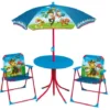 Set De Jardin Enfant - Pat'Patrouille - Table Parasol Et 2 Chaises Pliantes