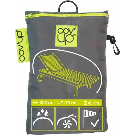 Housse De Transat Et Bain De Soleil Polyester Gris – Image 5