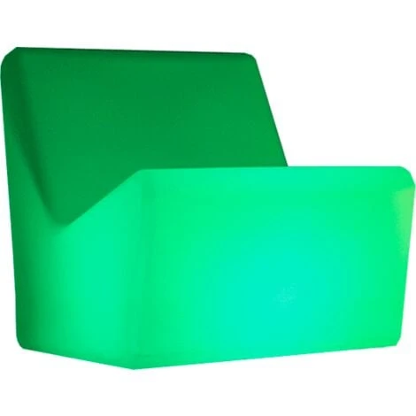 Fauteuil Lumineux D'extérieur MOOVERE H66cm Solaire+Batterie Rechargeable LED/RGB – Image 2