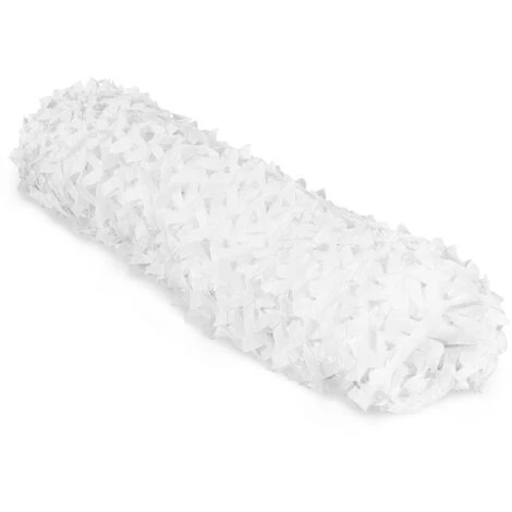 Voile D'ombrage Carré Design Ombrière Camouflage 4x4 M Blanc – Image 3