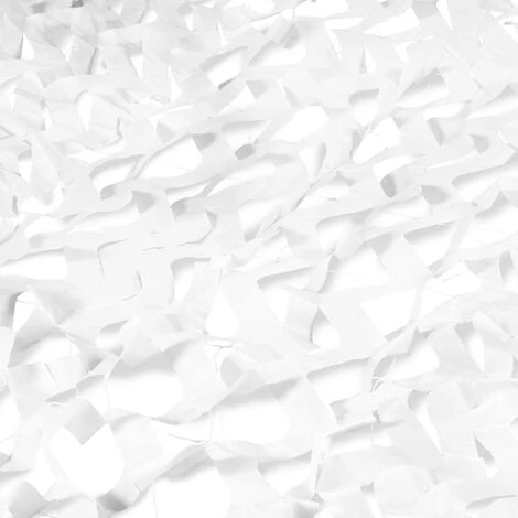 Voile D'ombrage Carré Design Ombrière Camouflage 4x4 M Blanc – Image 4