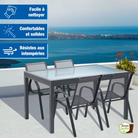 Chaises De Jardin Textilène - X 4 – Image 2