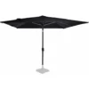 Parasol Inclinable Carré 2,8x2,8m - Voile Protection UV Indice 50+ - Housse De Protection - Anthracite/noir