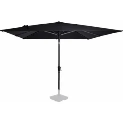 Parasol Inclinable Carré 2,8x2,8m - Voile Protection UV Indice 50+ - Housse De Protection - Anthracite/noir