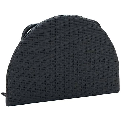 Table De Balcon 60x60x32 Cm Noir Résine Tressée VidaXL – Image 5