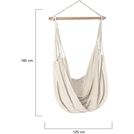 Hamac Siège Suspendu Avec Toile écrue – Image 5