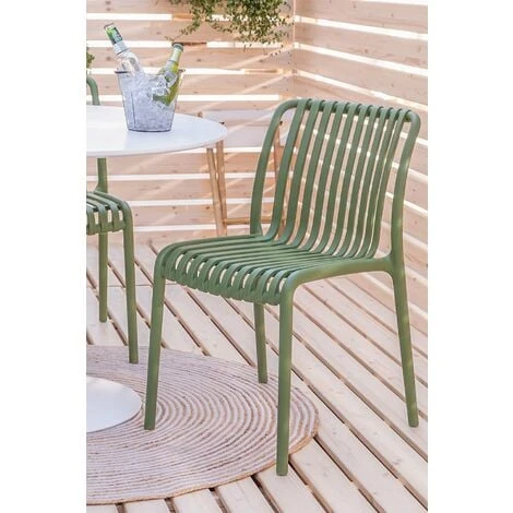 Chaise De Jardin Empilable Wendell SKLUM Vert Militaire – Image 2