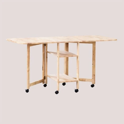 Table Pliante Rectangulaire En Bois (155x60 Cm) Arlan SKLUM