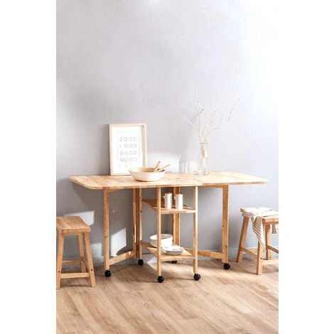 Table Pliante Rectangulaire En Bois (155x60 Cm) Arlan SKLUM – Image 4