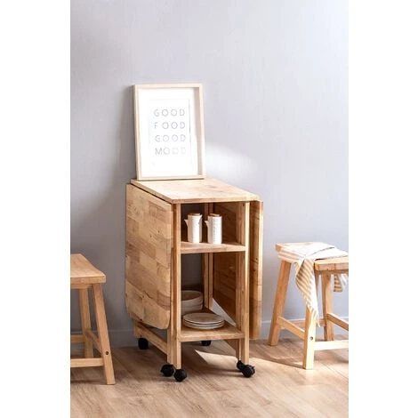 Table Pliante Rectangulaire En Bois (155x60 Cm) Arlan SKLUM – Image 5