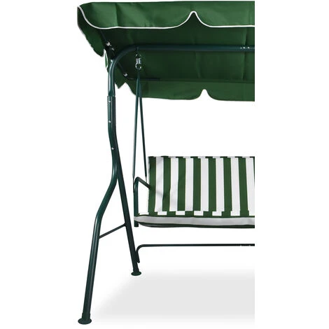 Balancelle De Jardin Extérieure Balancelle De Terrasse Extérieure Trois Places 170X110Xh152 Cm – Image 3