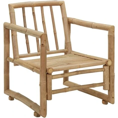 Chaises De Jardin Avec Coussins 2 Pcs Bambou VidaXL – Image 4