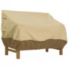 Housse De Protection Pour Banc, Housse Banc Jardin Tissu Oxford Imperméable, Housse De Banc Exterieur Anti UV Et Vent Housse De Protection Pour Canapé (Beige, 193 X 83 X 84 Cm)