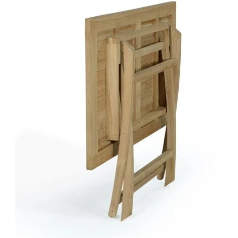 Table Pliante Rectangulaire En Teck Ecograde Kensaï 120 X 70 Cm – Image 3