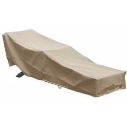 Housse Chaise Longue Transat L 205 X L 70 X H 60 Cm Beige