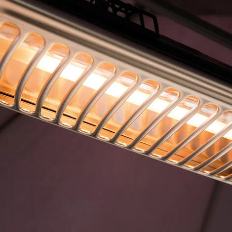 Chauffage Pour Parasol Pliant 2000 W Halogène Noir Et Argenté - Sunred – Image 5