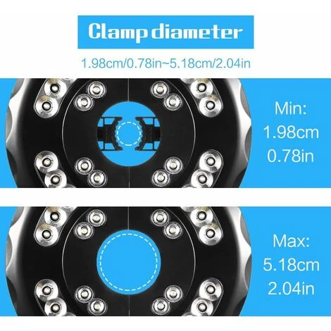 Lampe De Parasol Sans Fil - 28 LED - 4 Modes - 4400 MAh - Fonctionne Avec Piles Et Charge USB - Pour Jardin,plage,extérieur,barbecue,fête,camping - Blanc GrooFoo – Image 4